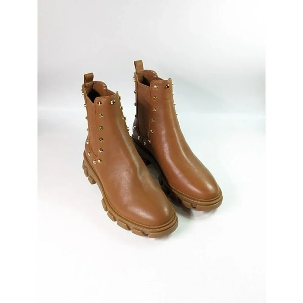 Michael Kors Women's Ridley Studded Lug-Sole Chelsea Booties Size 6.5 MSRP $225 - Picture 3 of 12